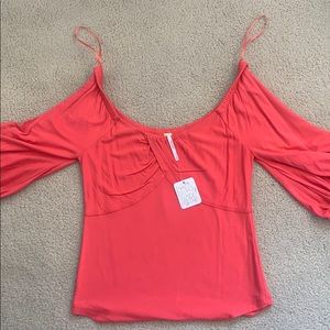 Free people pink shirt! New with tags